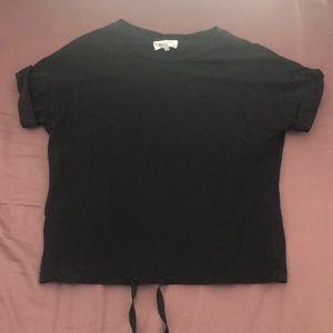 Shirt from Garage with strings at bottom to adjust